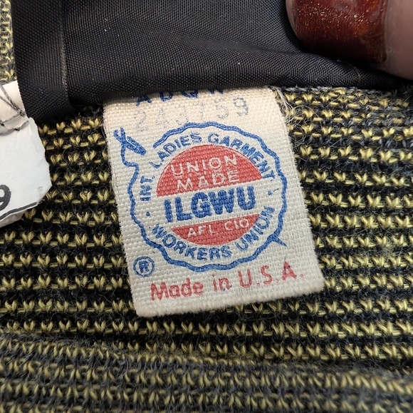 Vintage 1990's Gray Sweater Dress with Yellow Numbers - Picture 4 of 5